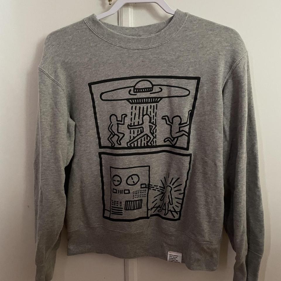 grey uniqlo x pokemon crewneck sweatshirt. cute - Depop