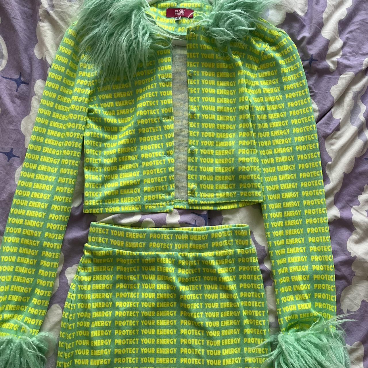 Elsie and Fred ‘protect your energy’ green and... Depop