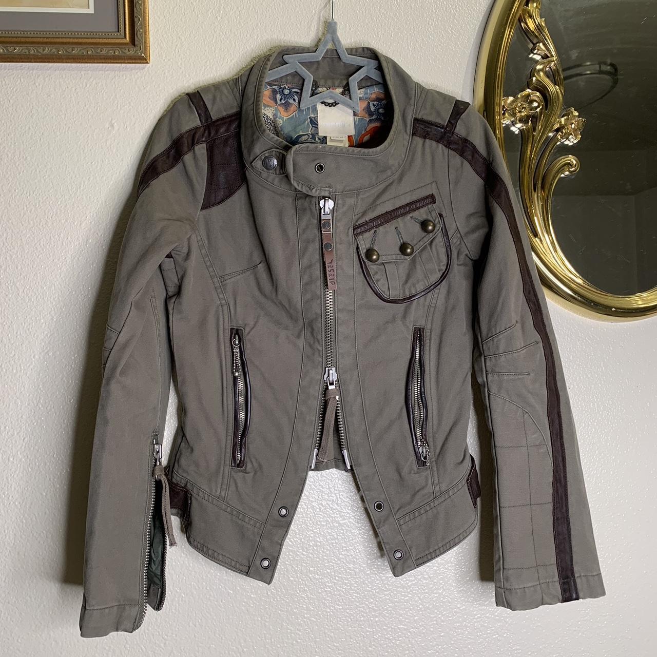 The most INSANE diesel moto jacket In perfect... Depop