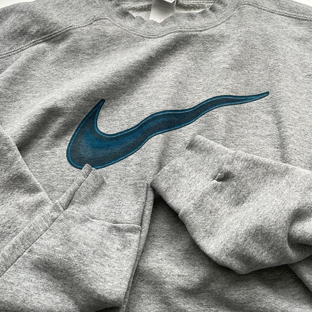 Vintage 90's Nike Swoosh Big Logo Sweatshirt USA | Depop