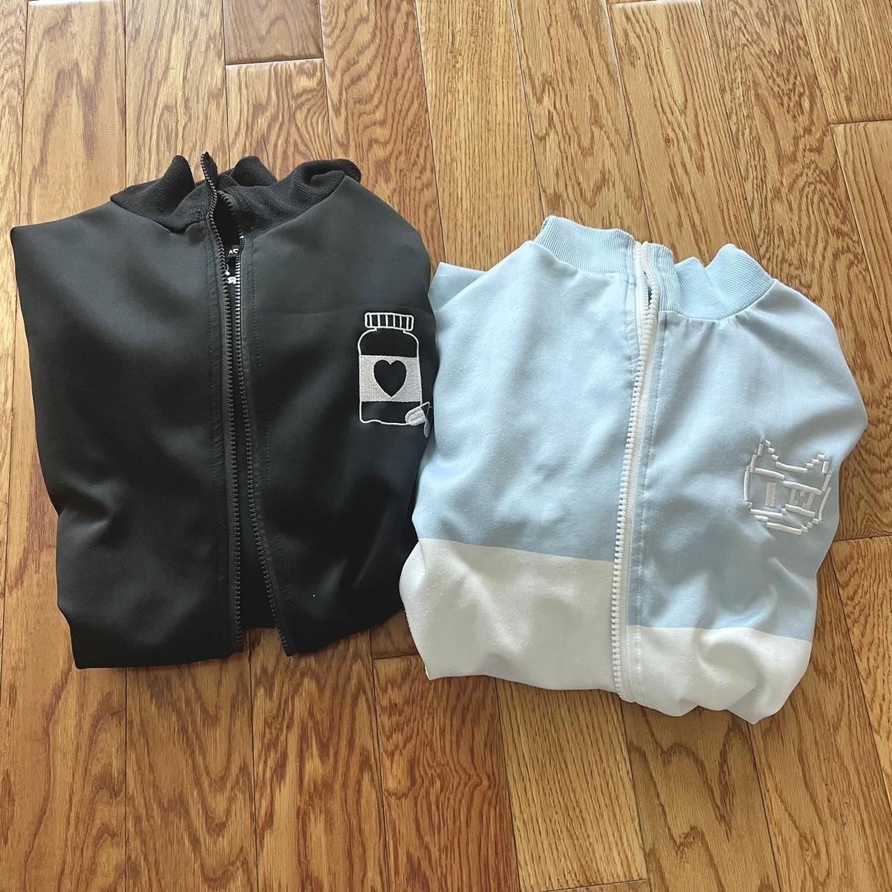 damaged acdc rag jacket set pill bottle + dot... - Depop