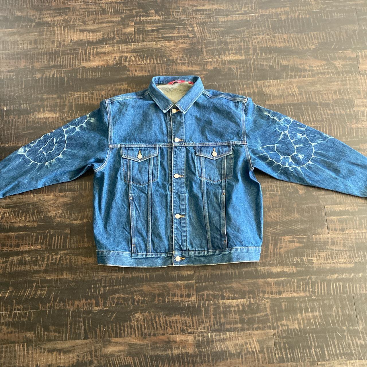 Supreme shibori trucker jacket, brand new never worn... - Depop