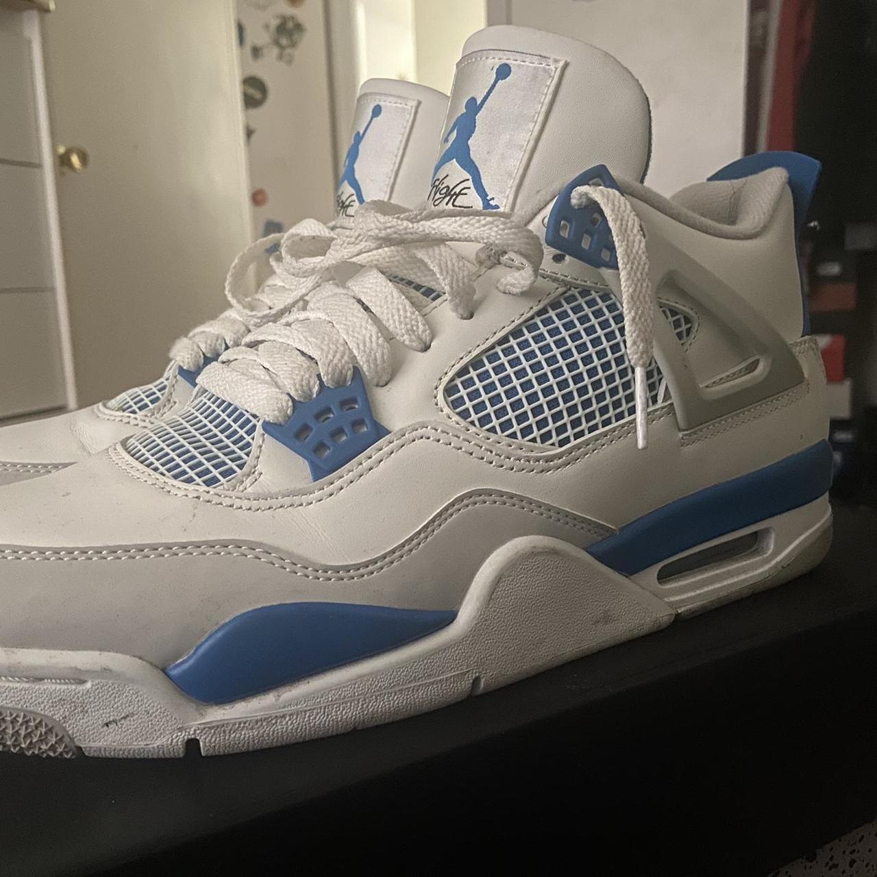 Nike Air Jordan 4 retro military blue 2012 size 10 - Depop