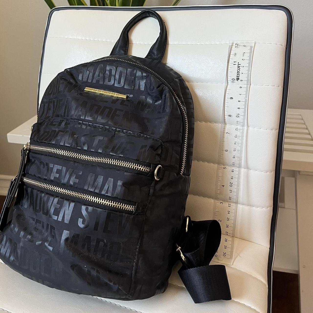 Backpack Steve Madden Black bumbo in