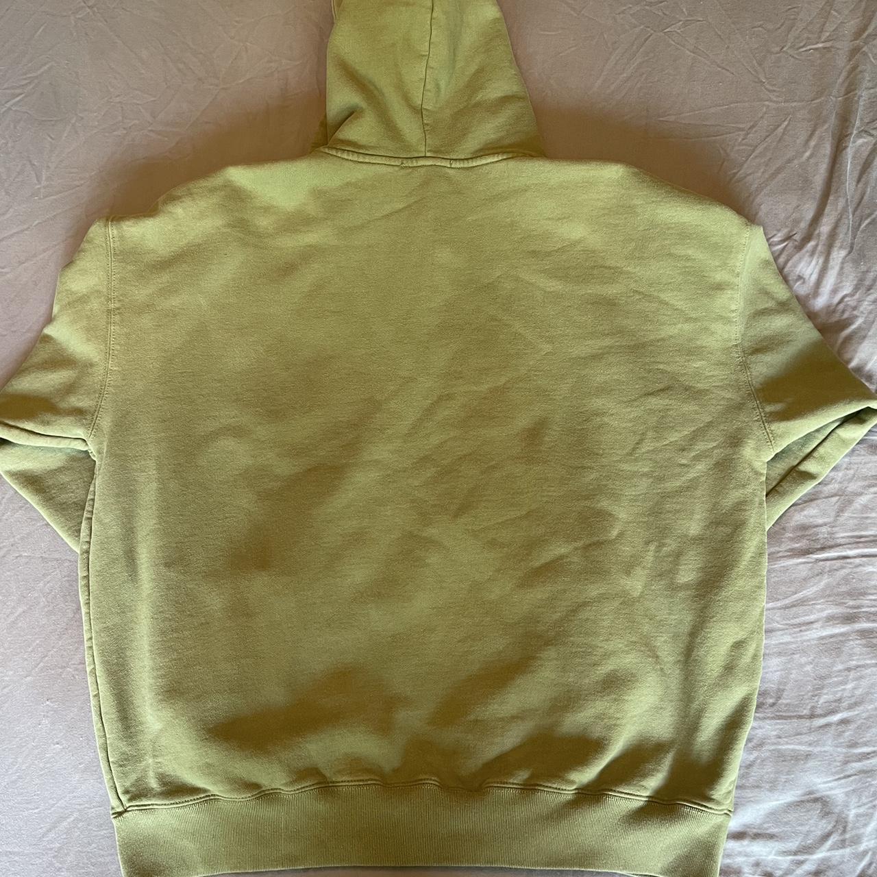 Brandy Melville Women's Green and Navy Hoodie Depop