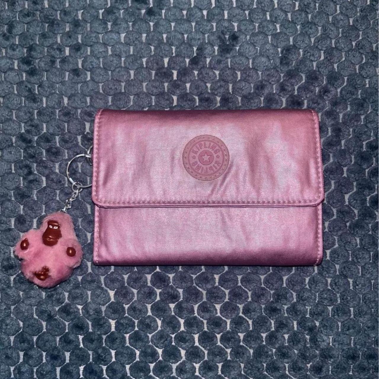 Kipling pixi metallic berry b purple bifold wallet Depop