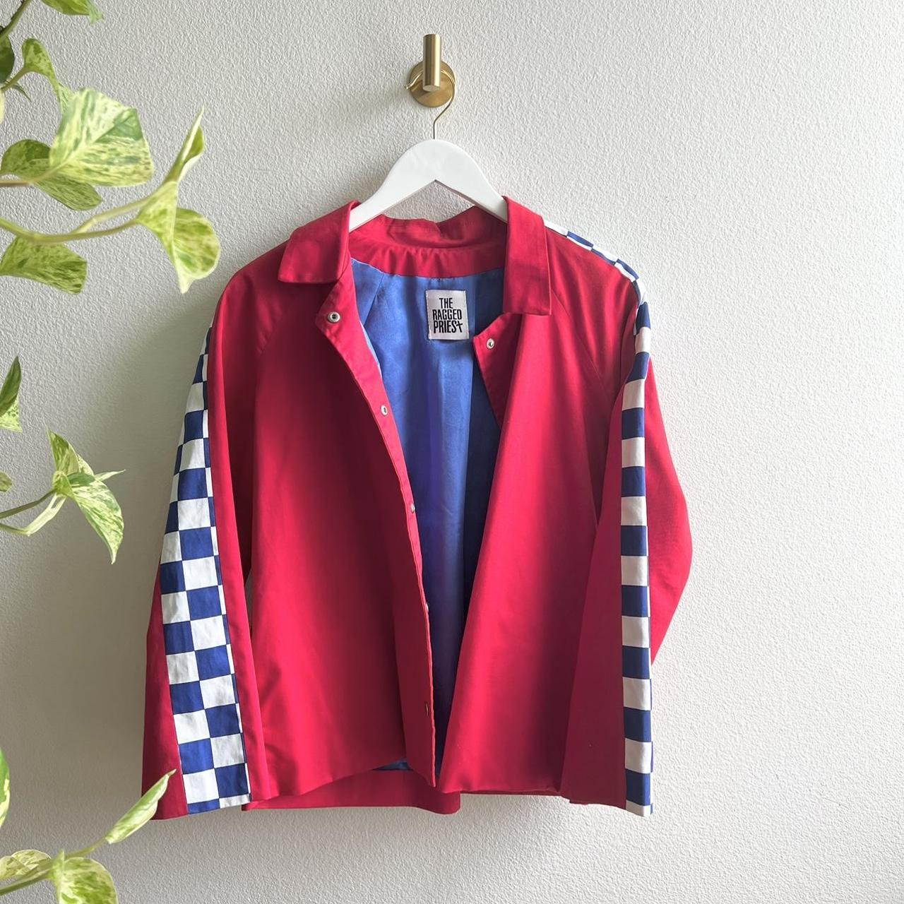 The Ragged Priest Men's Red and Blue Jacket