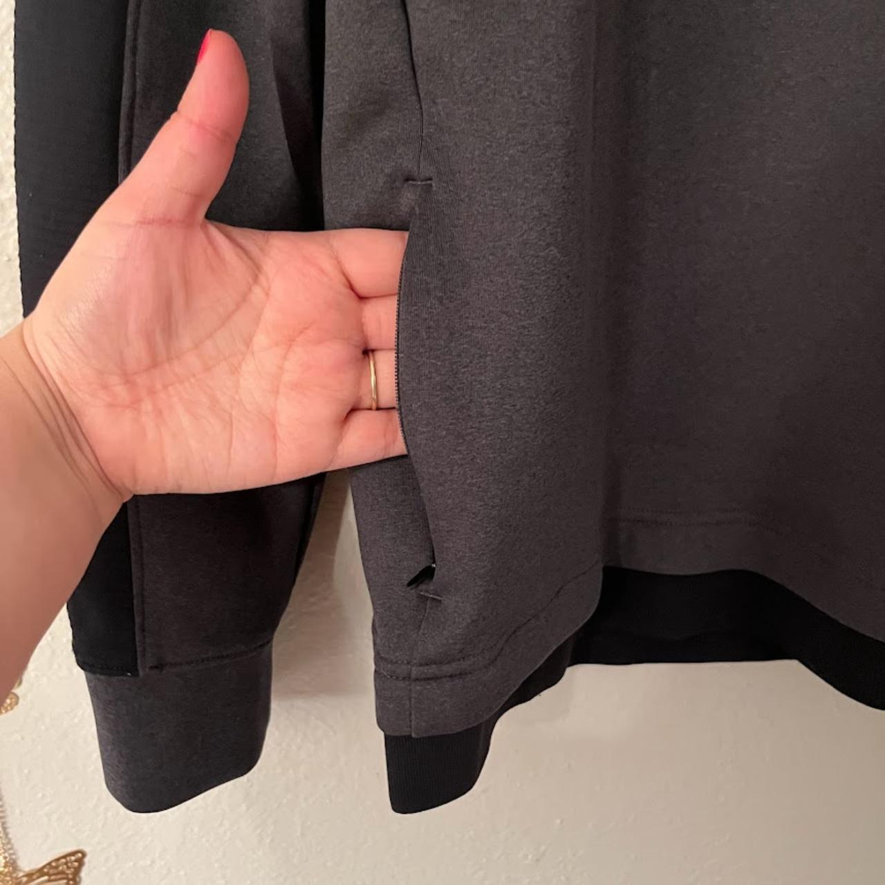 All in Motion Men's Black and Grey Shirt Depop