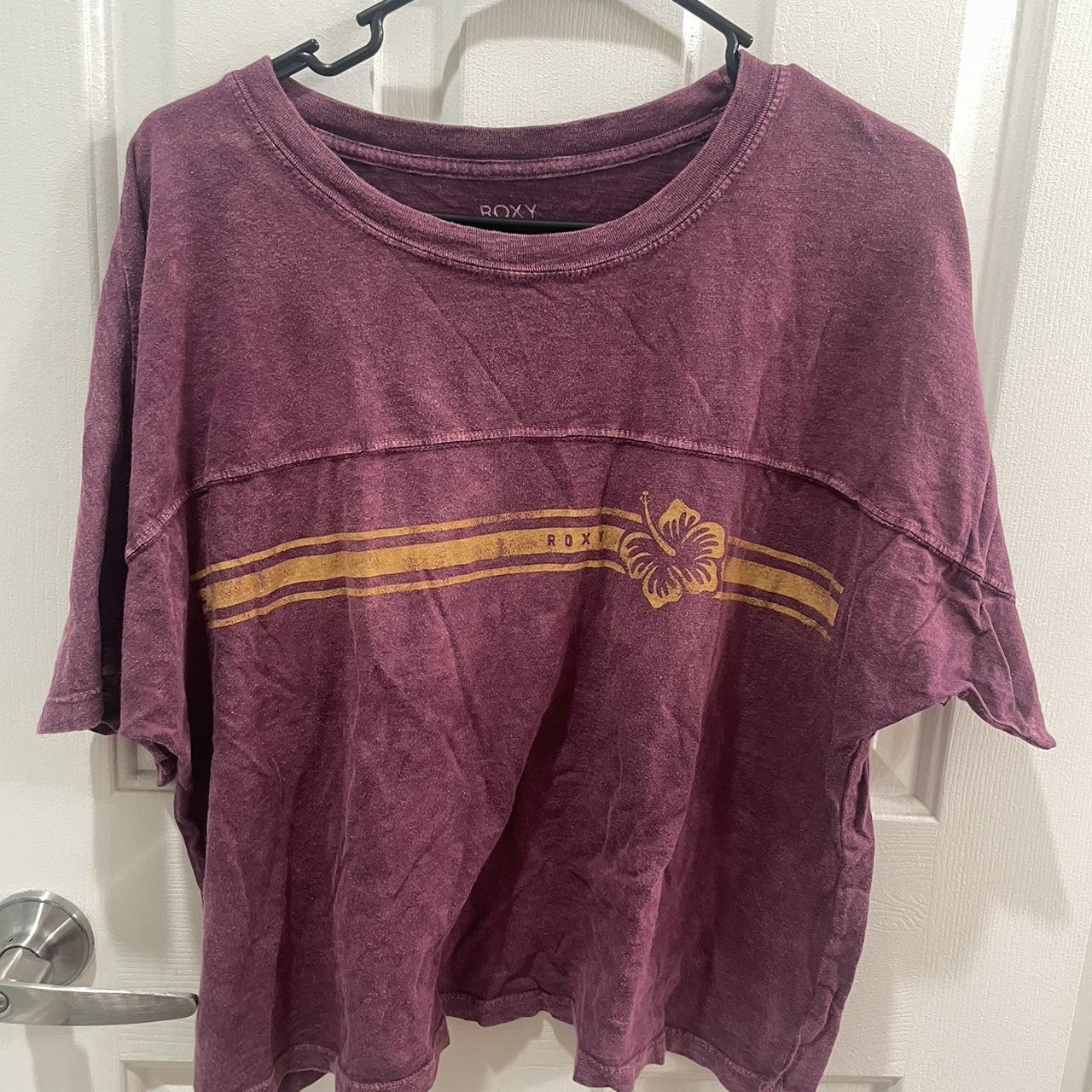 Roxy Women's Purple and Yellow Shirt