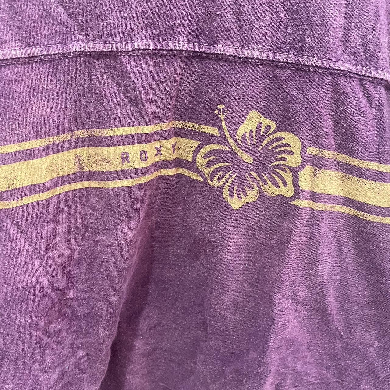Roxy Women's Purple and Yellow Shirt (4)