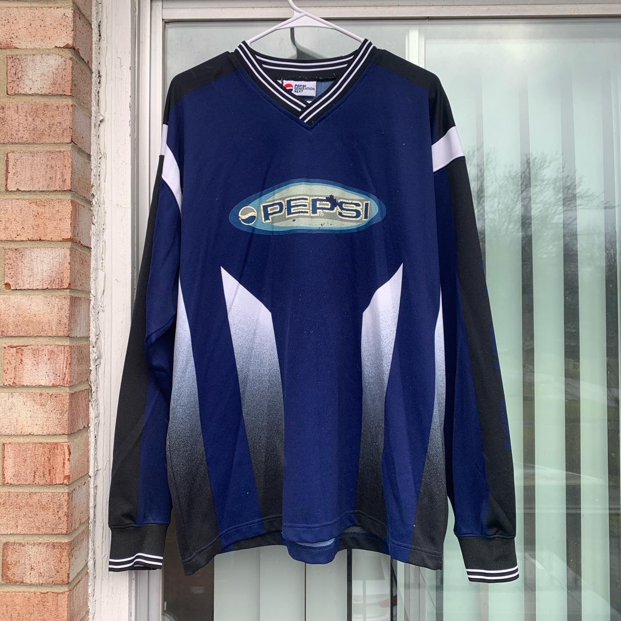 1990’s Pepsi Rugby Jersey - 8/10 condition (wear in... - Depop