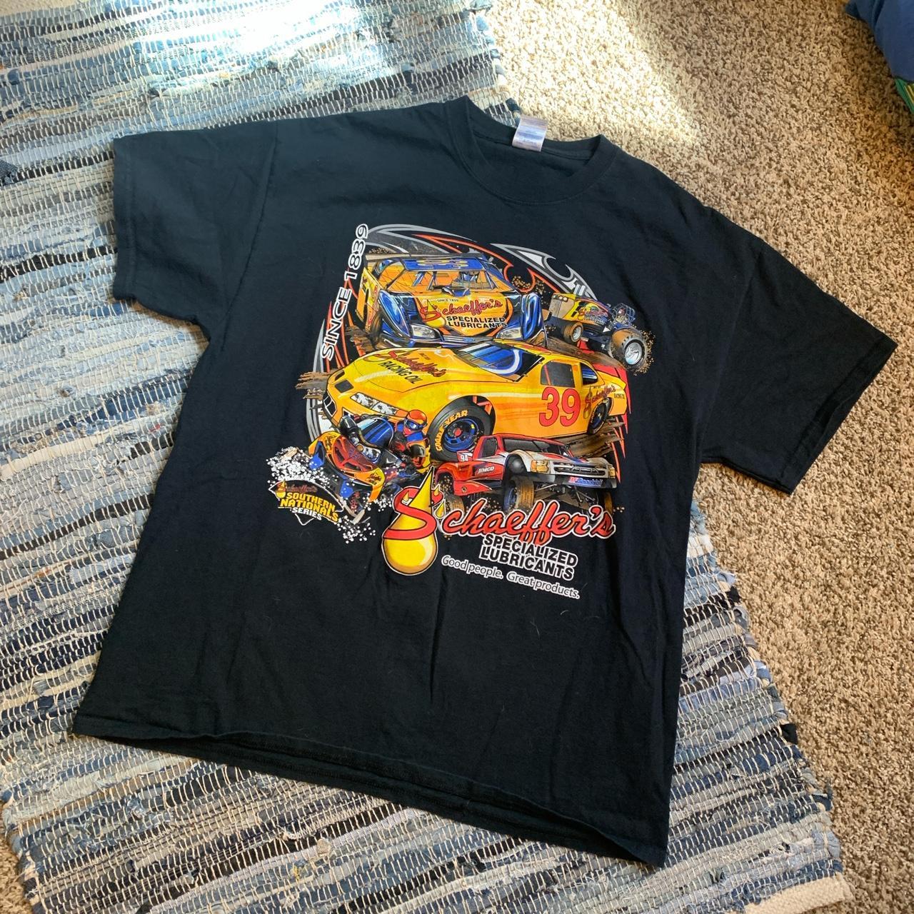 ◆superfast◆ Scuderia Dai T-shirt Oil 66 Superdry Motor Oil Mens T-shirt Red Large Cotton Firebird