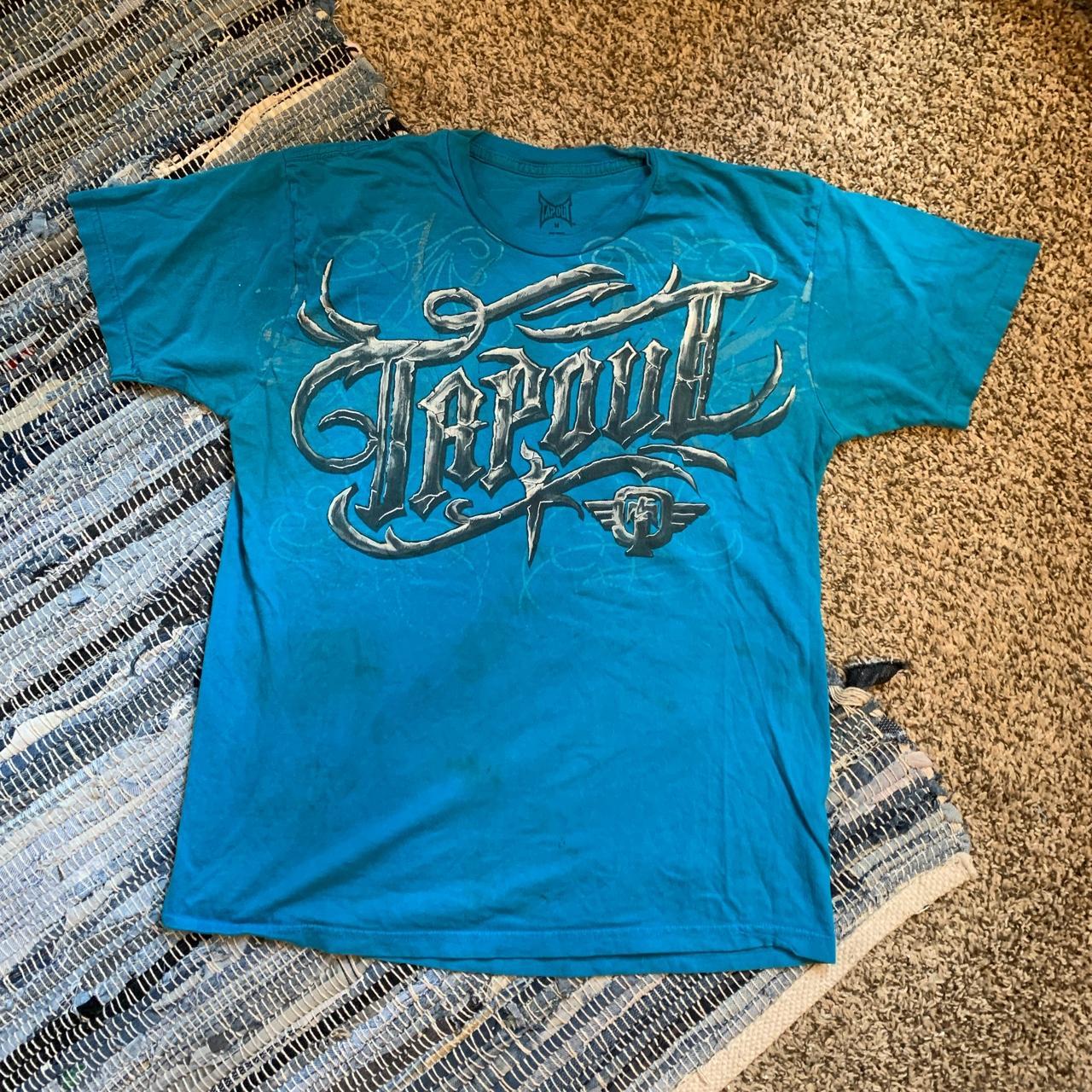 Y2K Tapout shirt - 8/10 condition (staining on front... - Depop