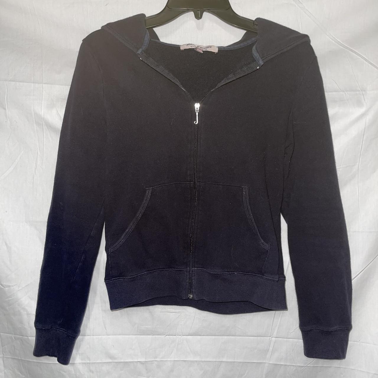 Y2k Juicy Couture zip up ‘J’ zipper Juicy logo on... Depop
