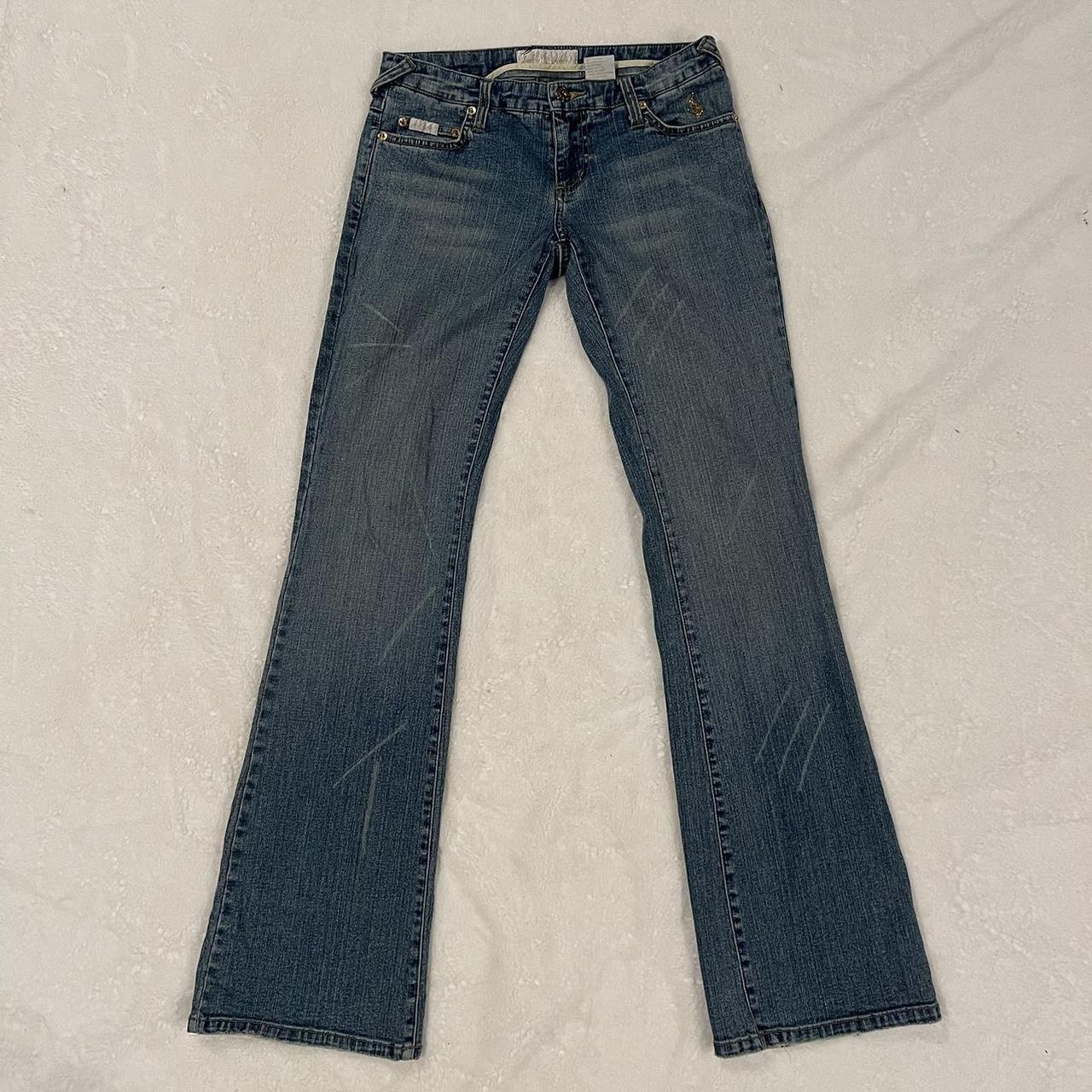 Y2k Bootcut Jeans by Baby Phat Medium wash Low... - Depop