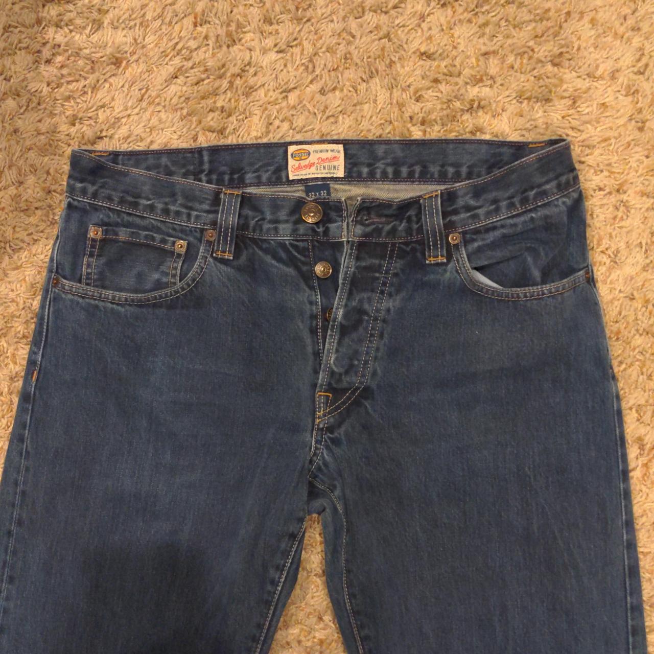 Fossil Jeans Genuine Selvedge Denim (32 W 32 L)... - Depop