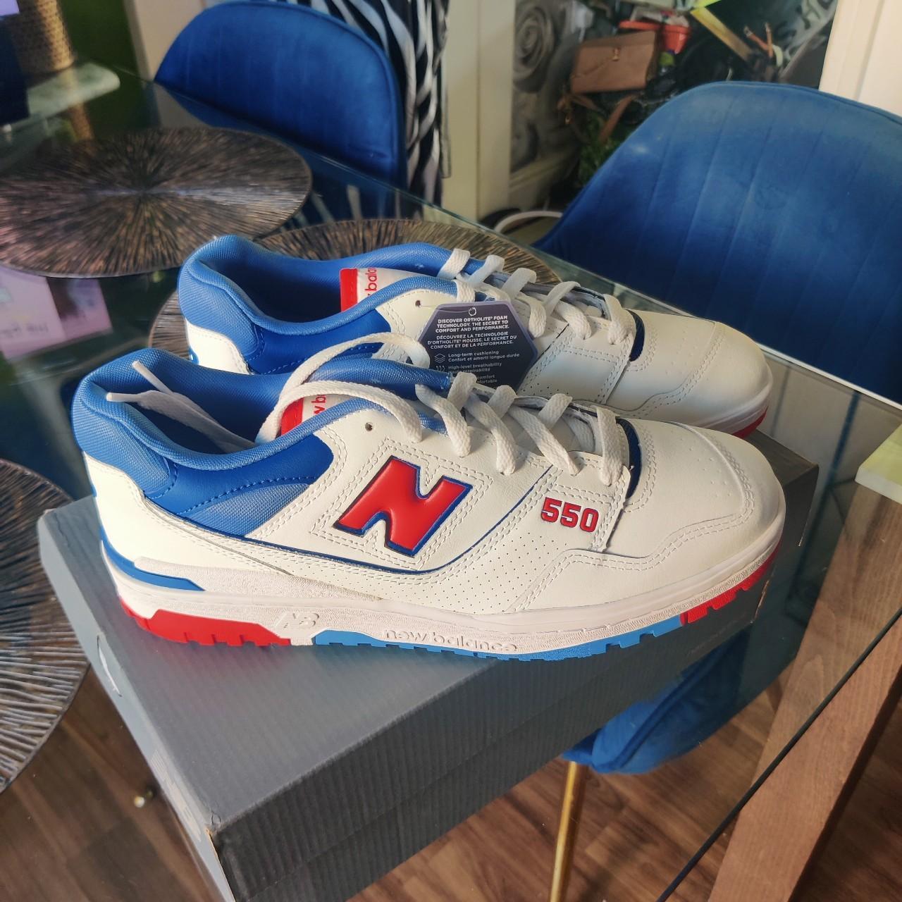 New Balance Men's 550 - Red/Blue (Size 9)