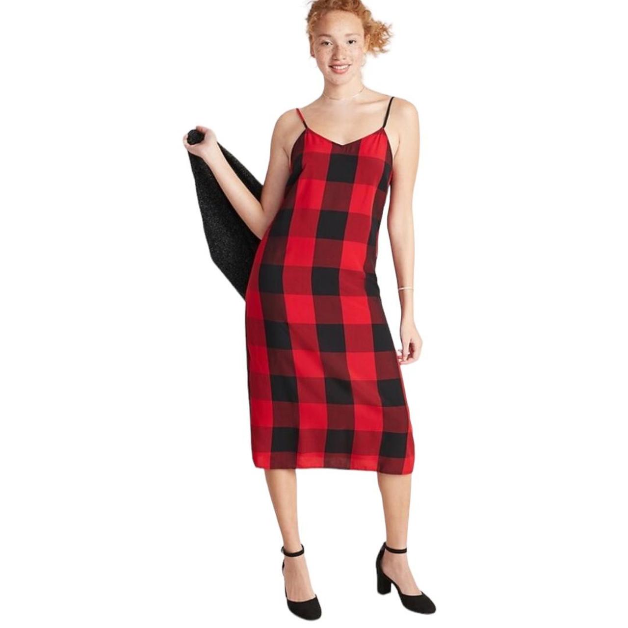 Old navy buffalo 2025 plaid dress