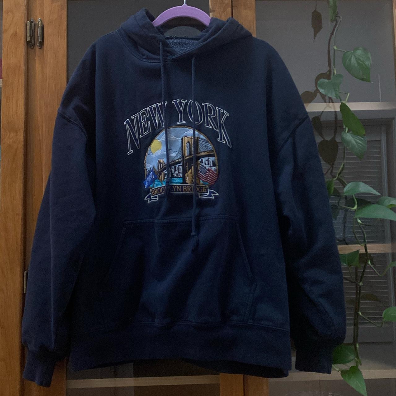 New York Embroidered Hoodie