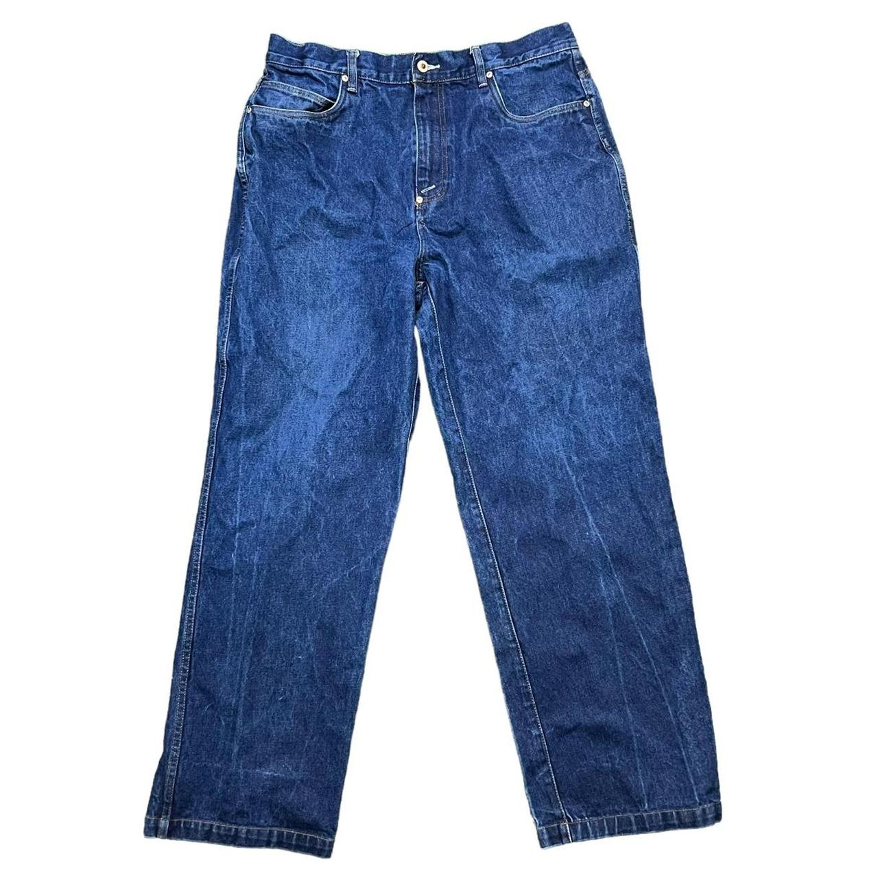 Vintage Y2K baggy denim jeans phat farm • Size:... - Depop