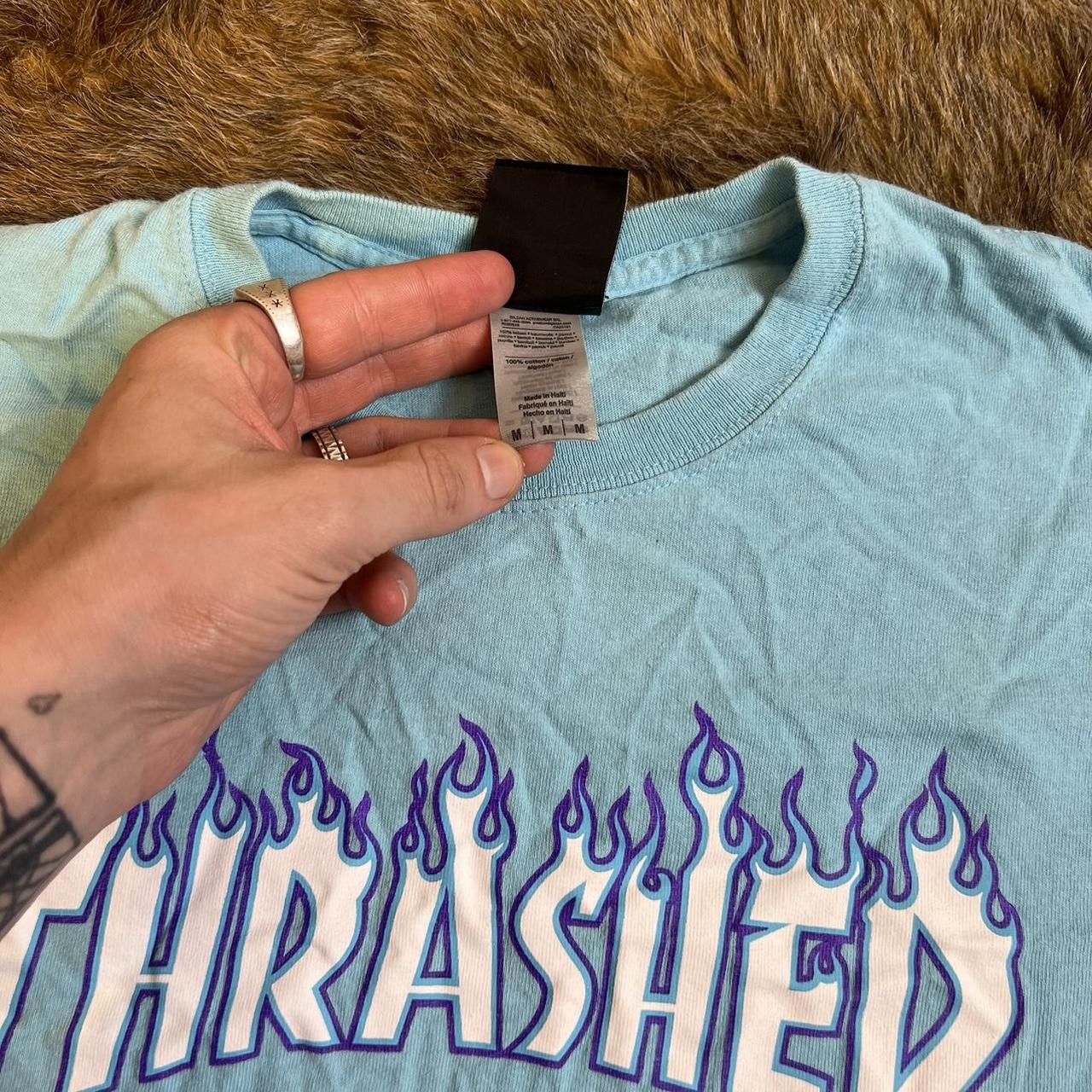 Thrasher Men's Blue T-shirt (3)