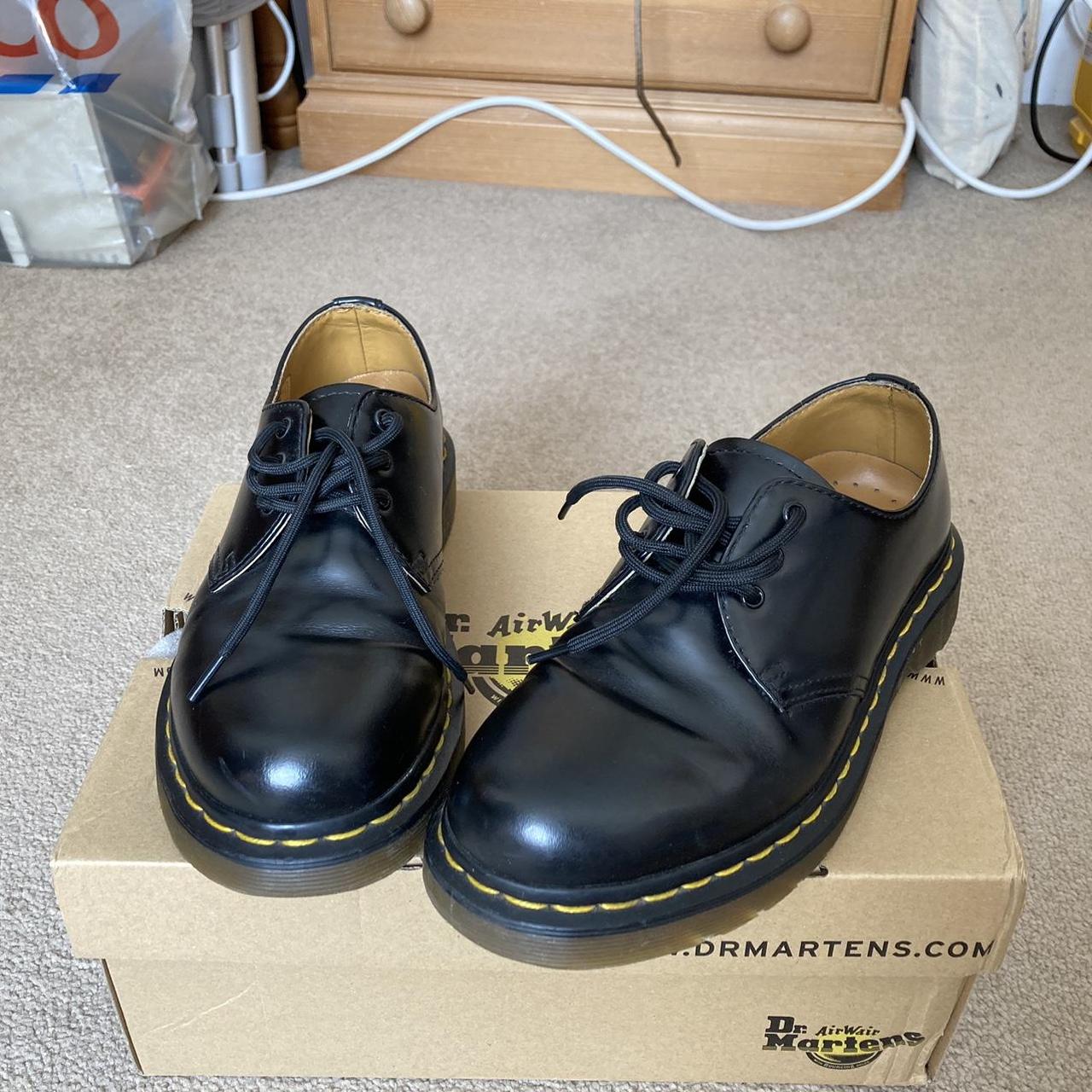 Dr Martens 1461 3-eyelet black shoes. Bought... - Depop