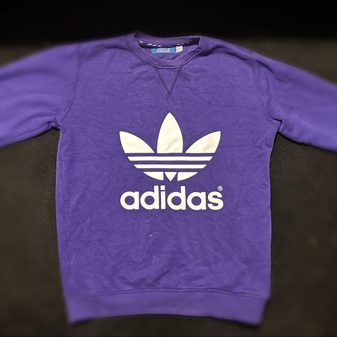 Purple adidas sweatshirt good condition size small