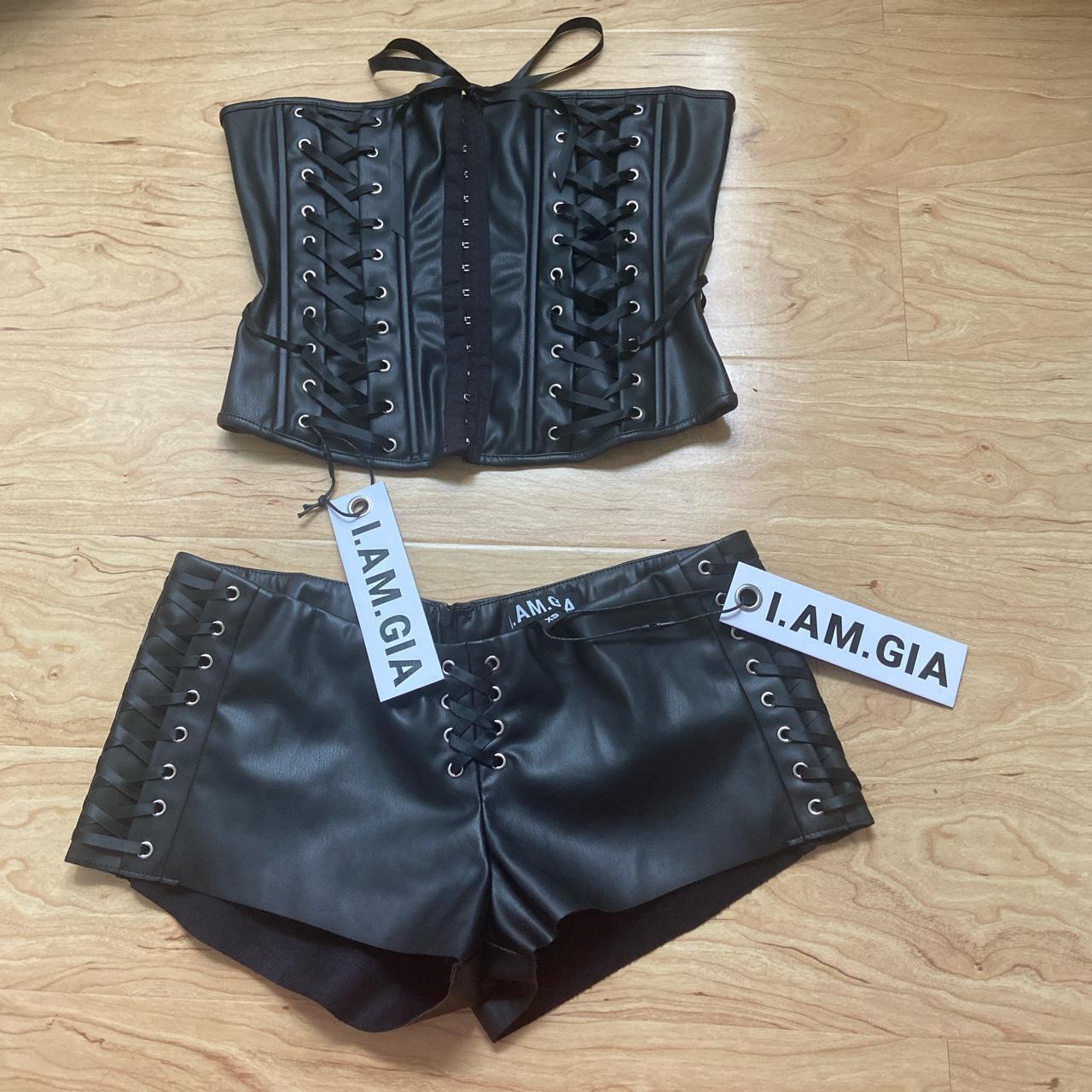 i.am.gia Ramona set Ramona corset & shorts Brand new... - Depop