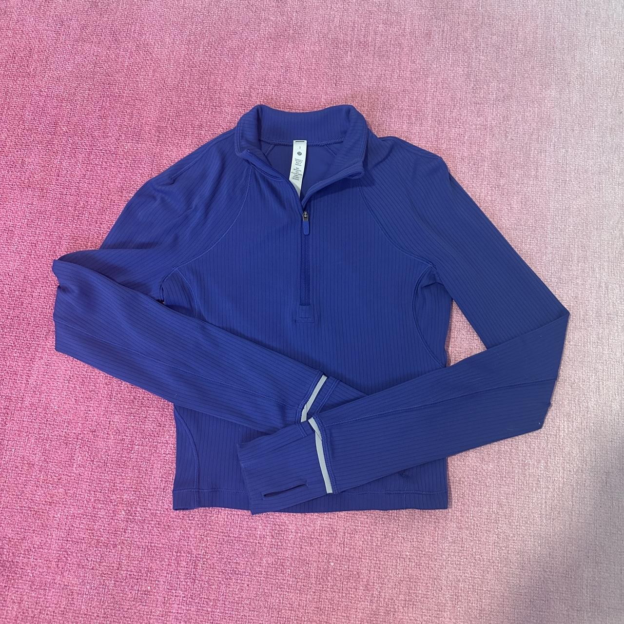 Lululemon It's Rulu Run Cropped Half Zip