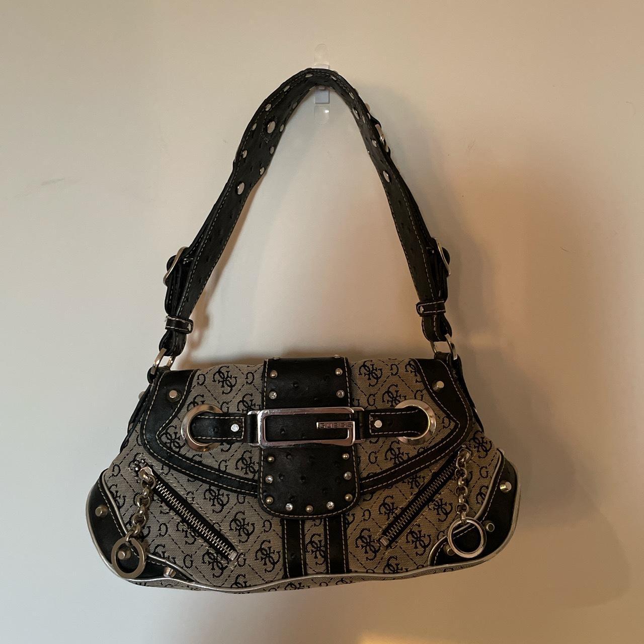 vintage studded guess handbag #vintage