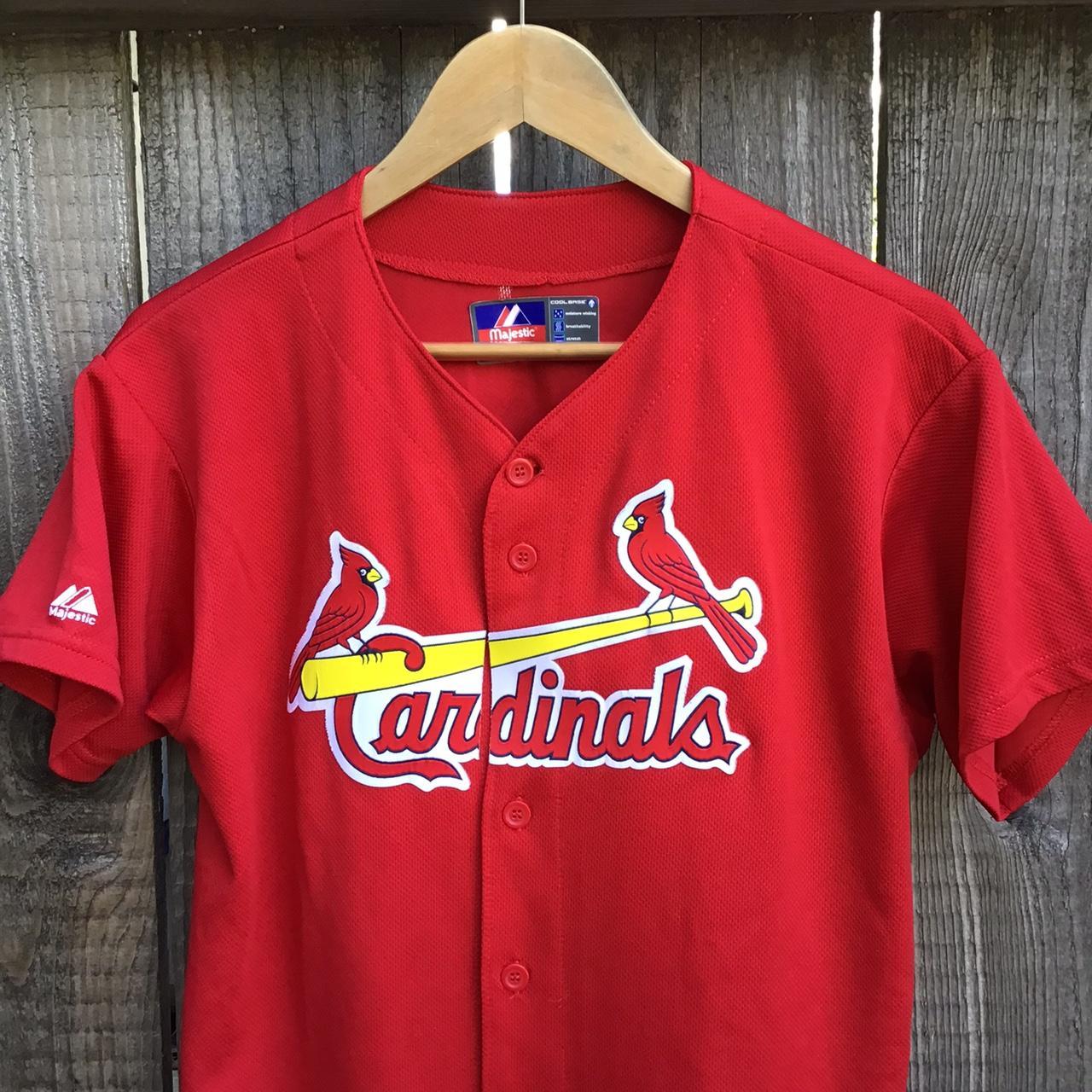 Majestic St. Louis Cardinals Jersey Size Small Red - Depop