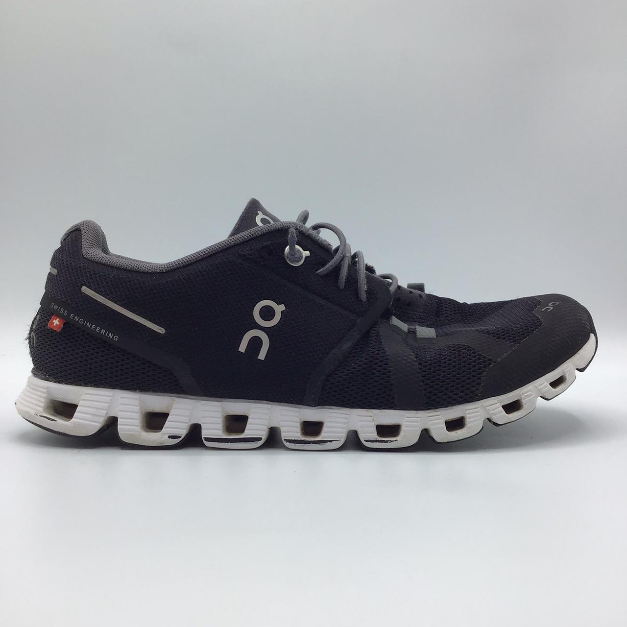 On cloud 5 black white running athletic sneakers... - Depop