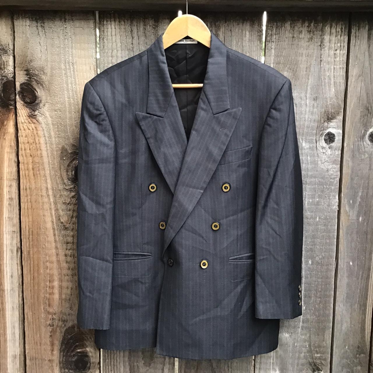 Vintage Pierre Balmain paris grey double