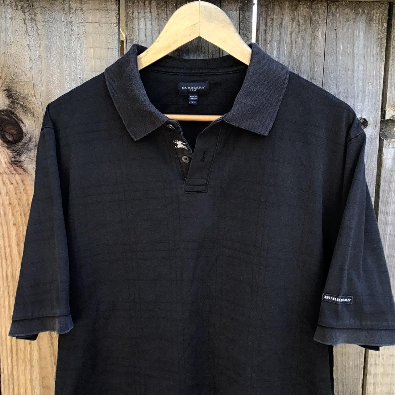 Vintage Burberry golf black designer short sleeve