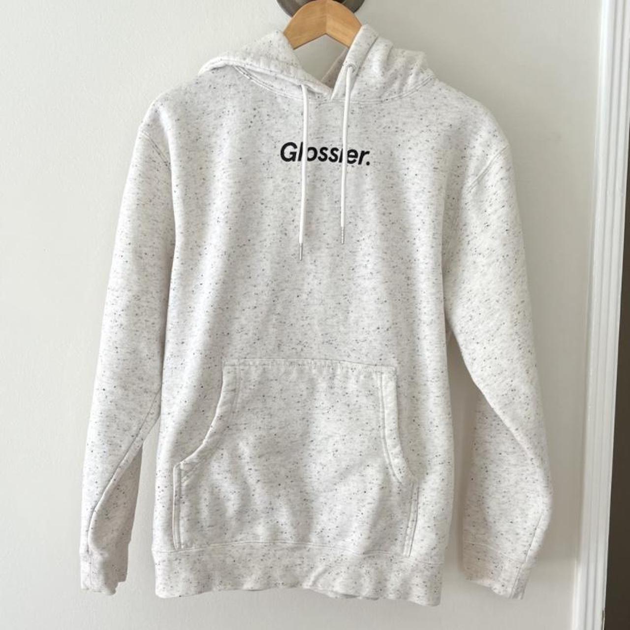 Glossier white online hoodie