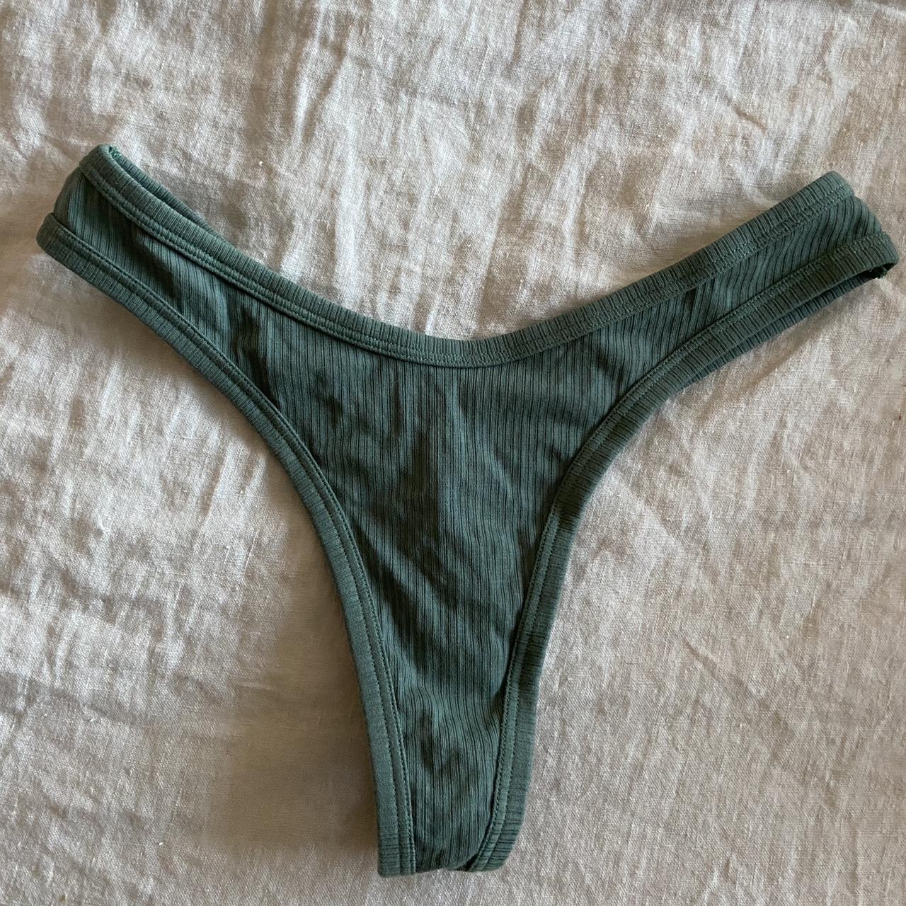 Aerie Women's Blue and Green Panties (3)