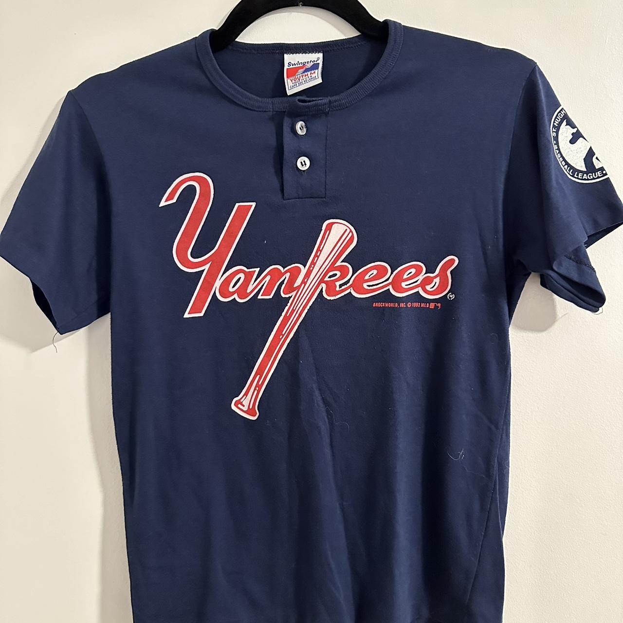 New York Yankees youth medium (YM) jersey tee from... - Depop