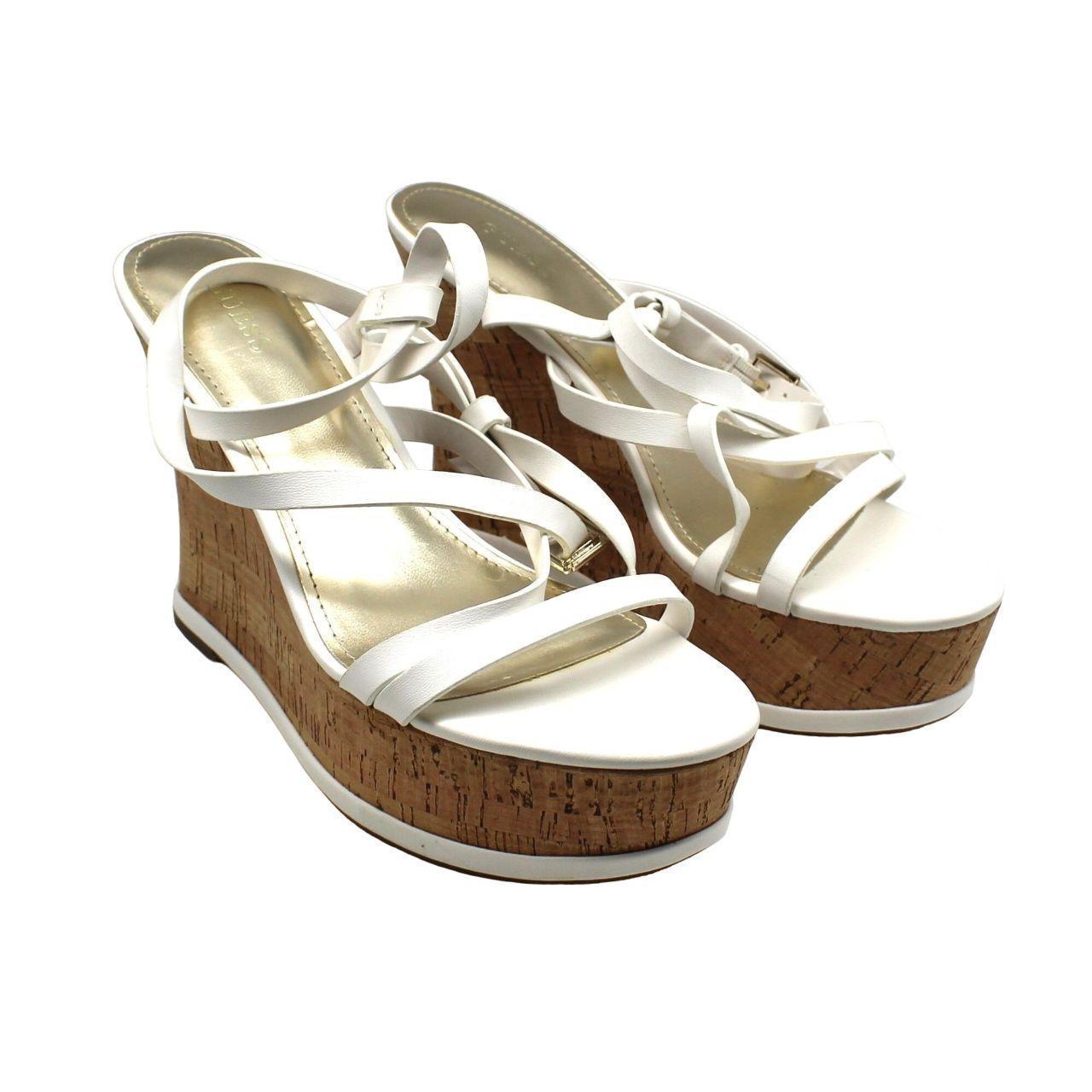 guess white wedges