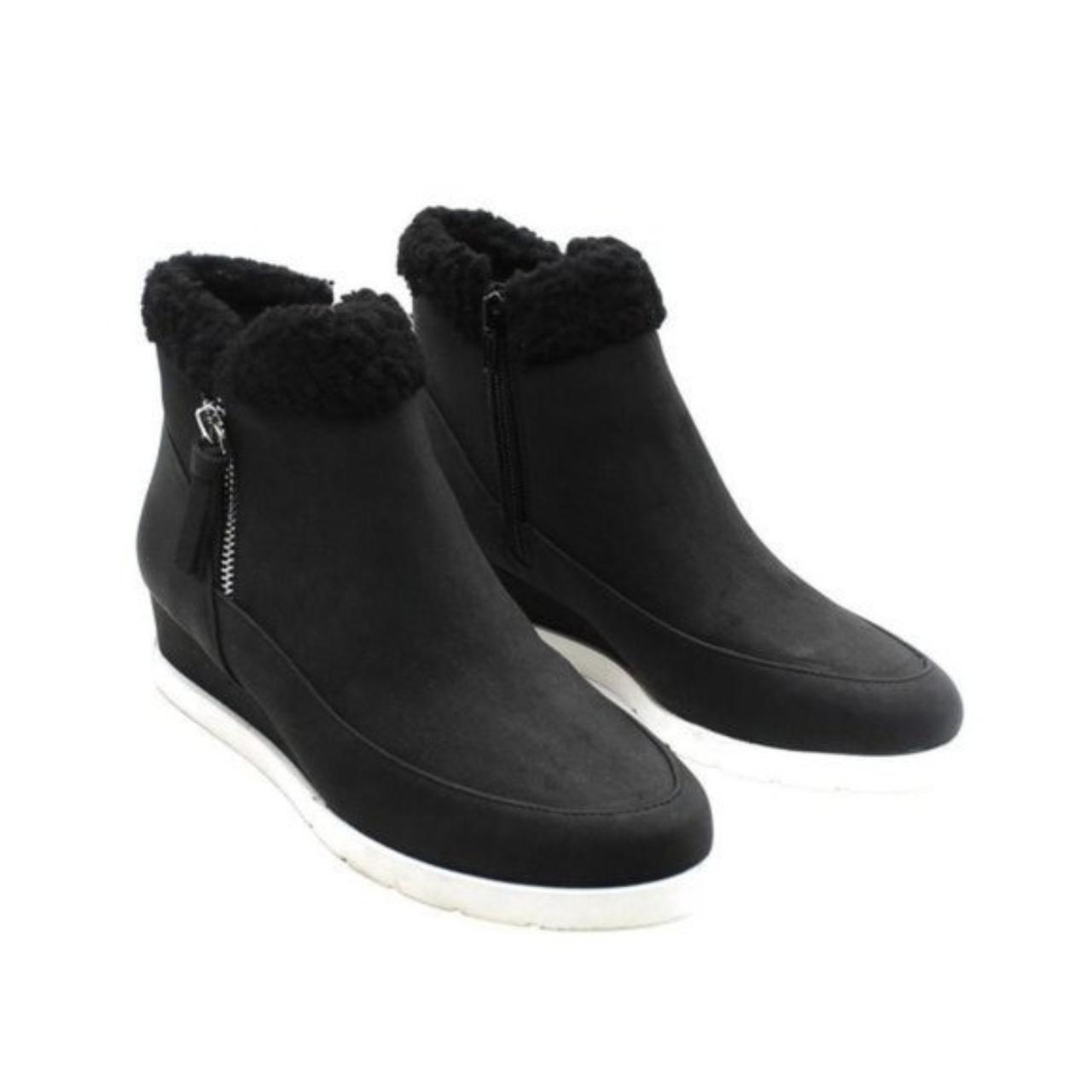 Retailer New Style & Co Black Wedge Booties