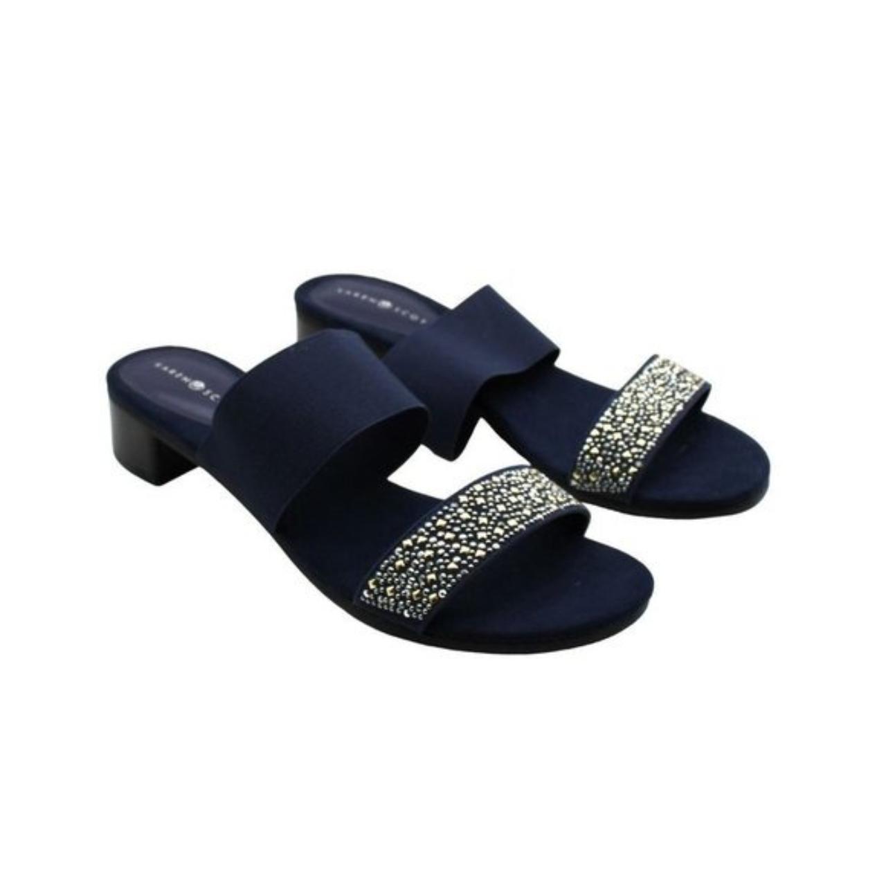 Lauren Ralph Lauren Ellington Embossed Leather Sandal - Flat sandals -  Boozt.com