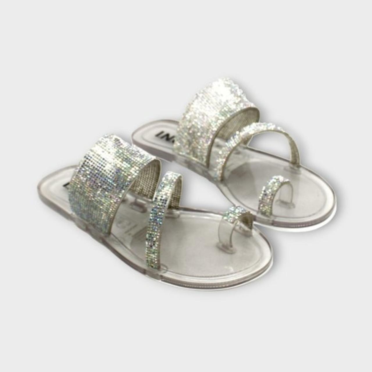 Gianolo Womens Embellished Toe Loop Depop