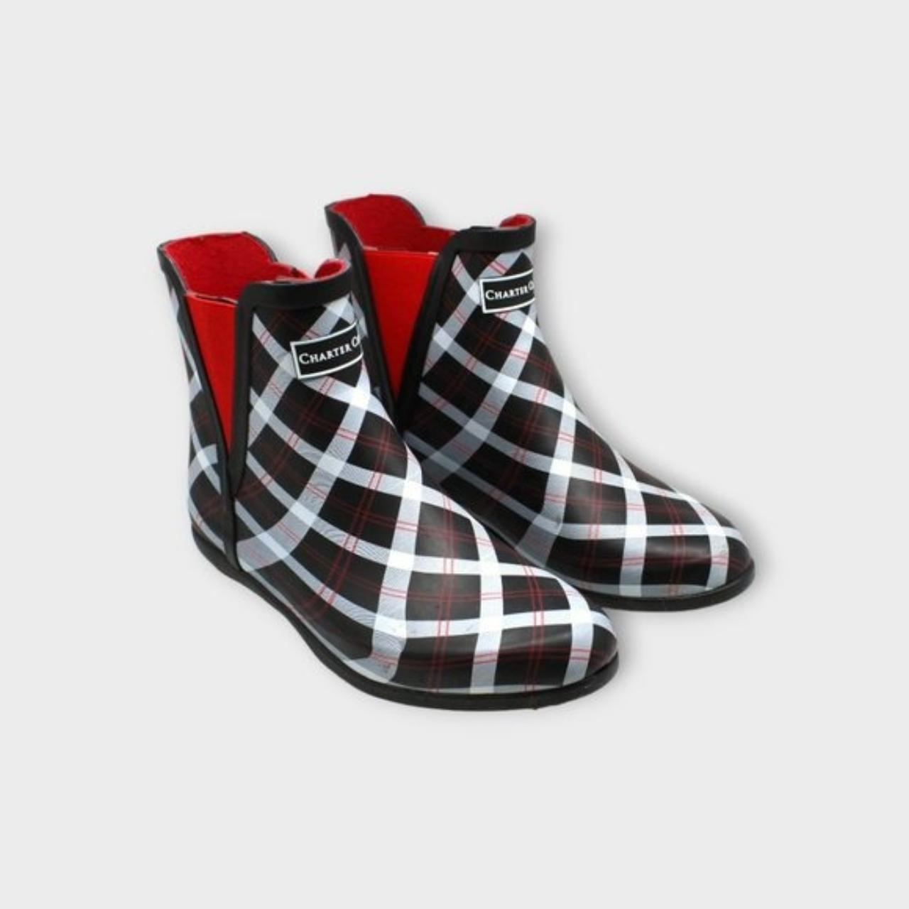 Glen plaid outlet boots