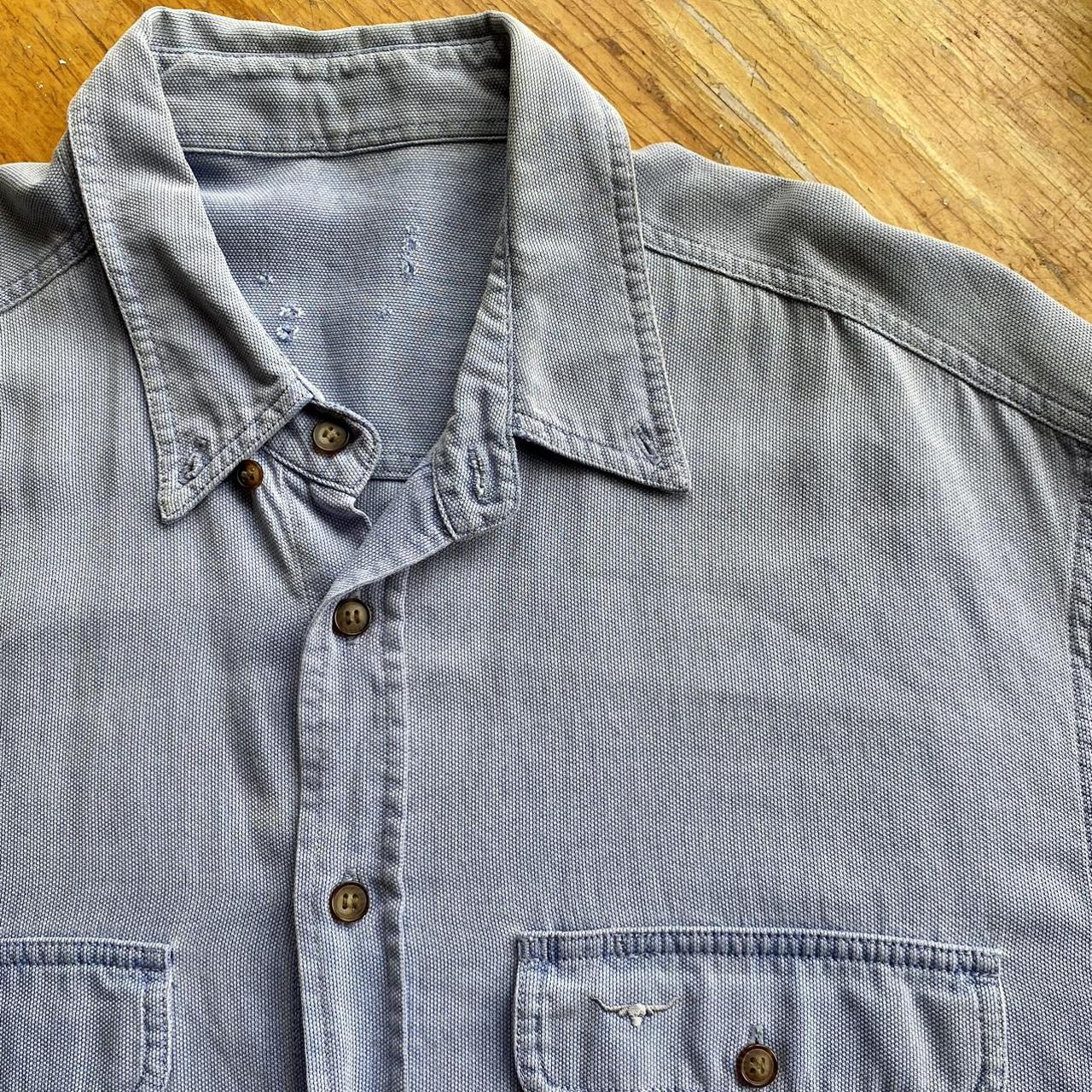 Unreal, old baby blue RM Williams button up long... - Depop