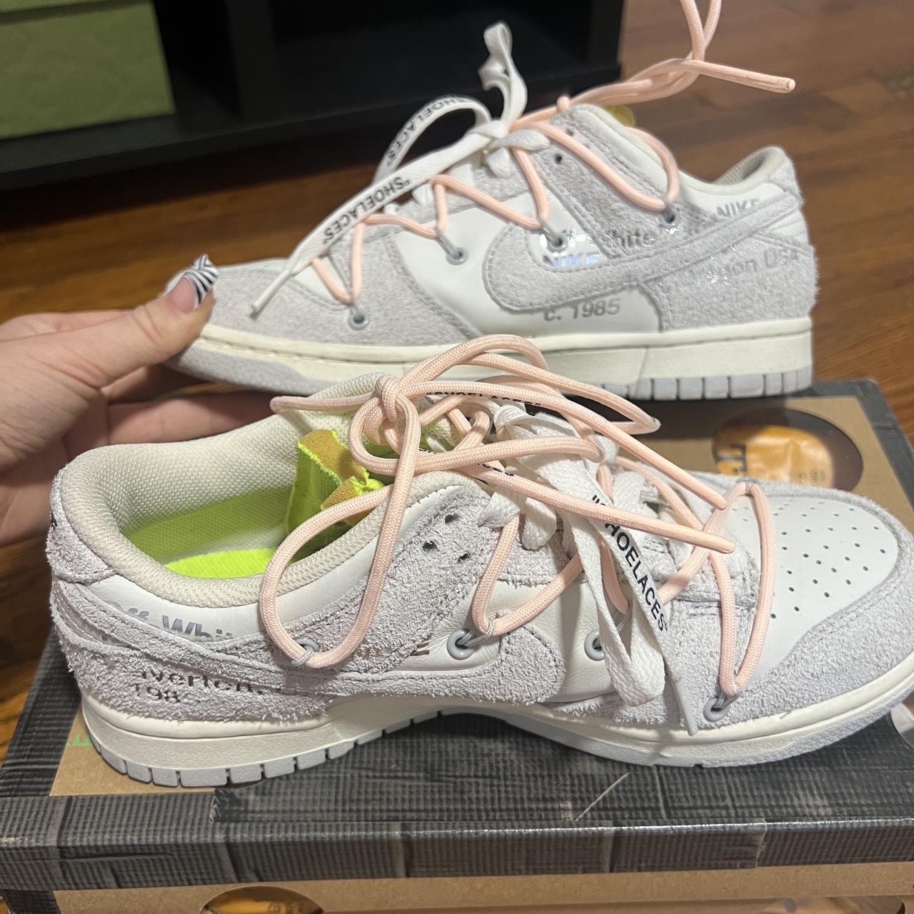 Off-White x Nike Dunk Low 'Lot 12 of 50' Size US Depop