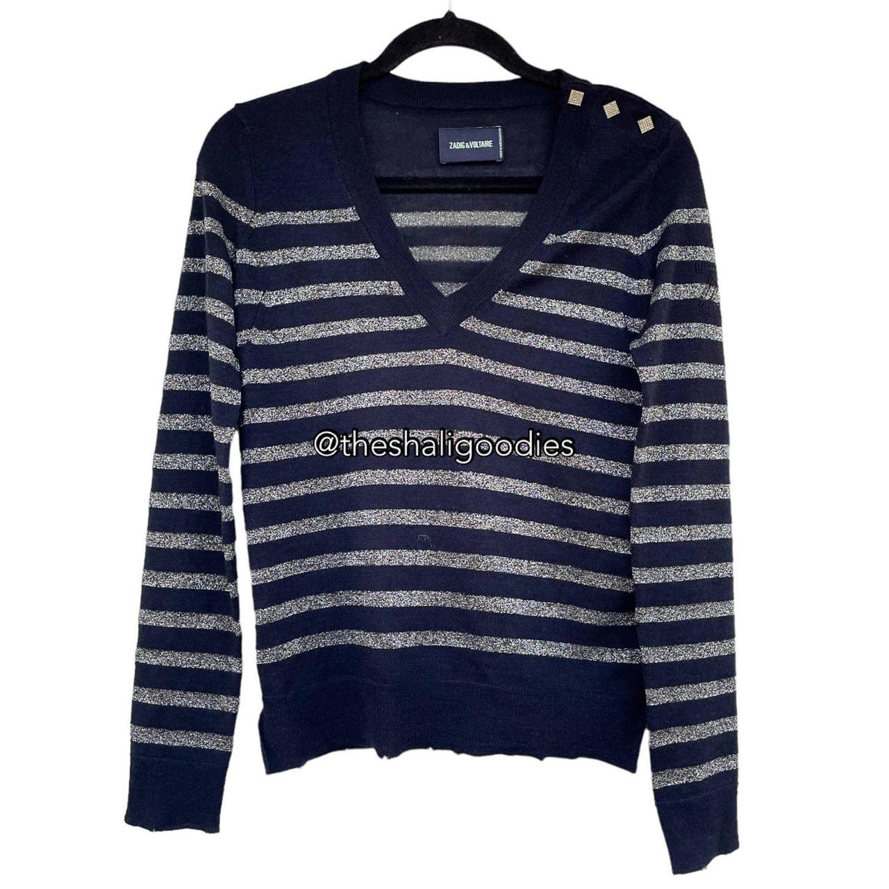 ZADIG & VOLTAIRE Missia Stripes Jumper 100%  | Depop