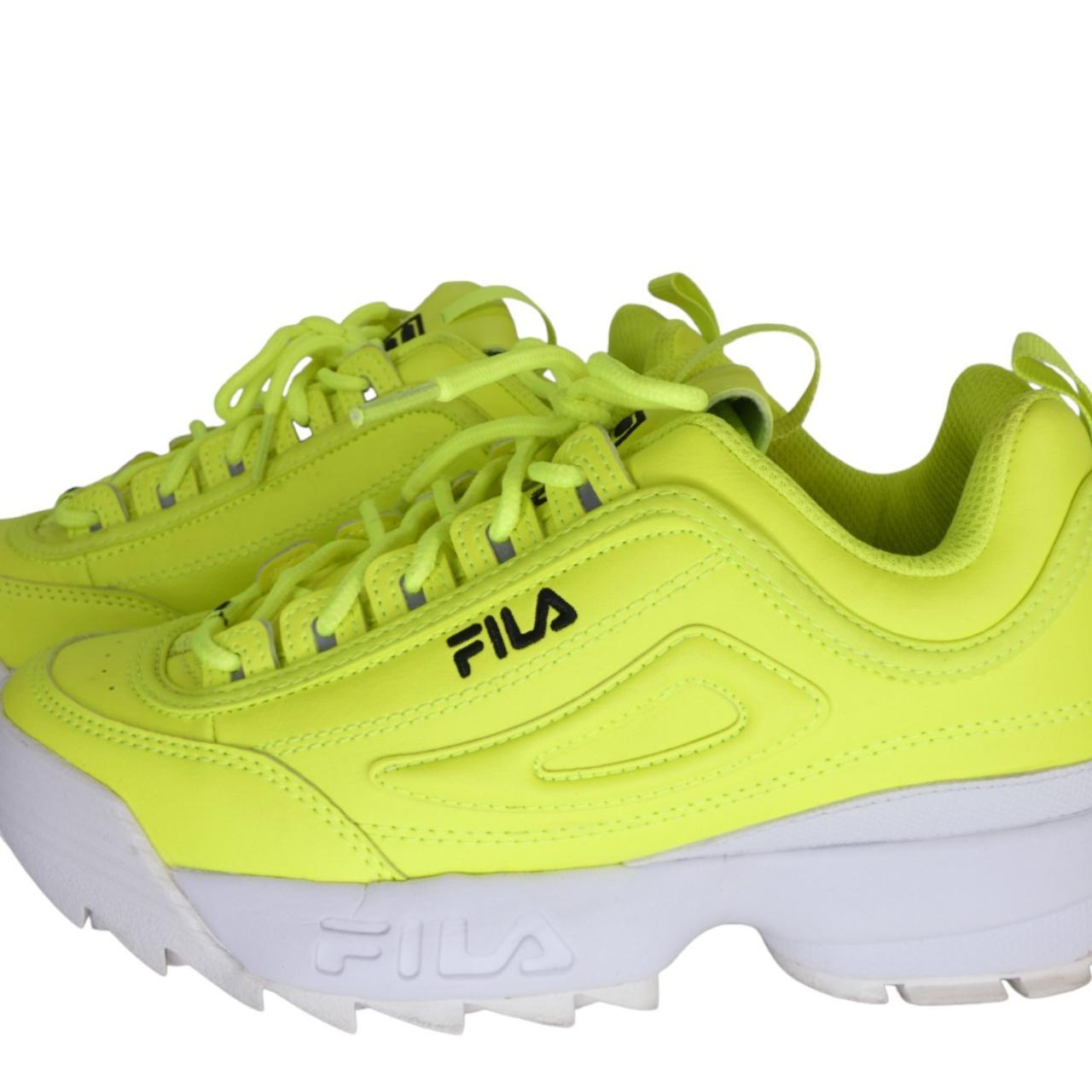 Neon green clearance fila