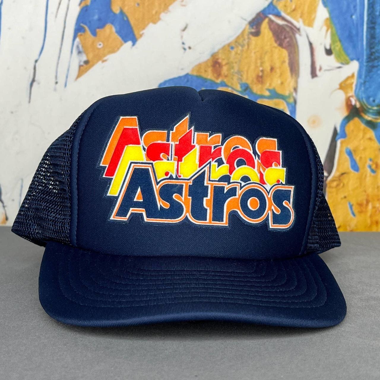 Vintage HOUSTON ASTROS Deadstock Trucker Hat Official MLB 