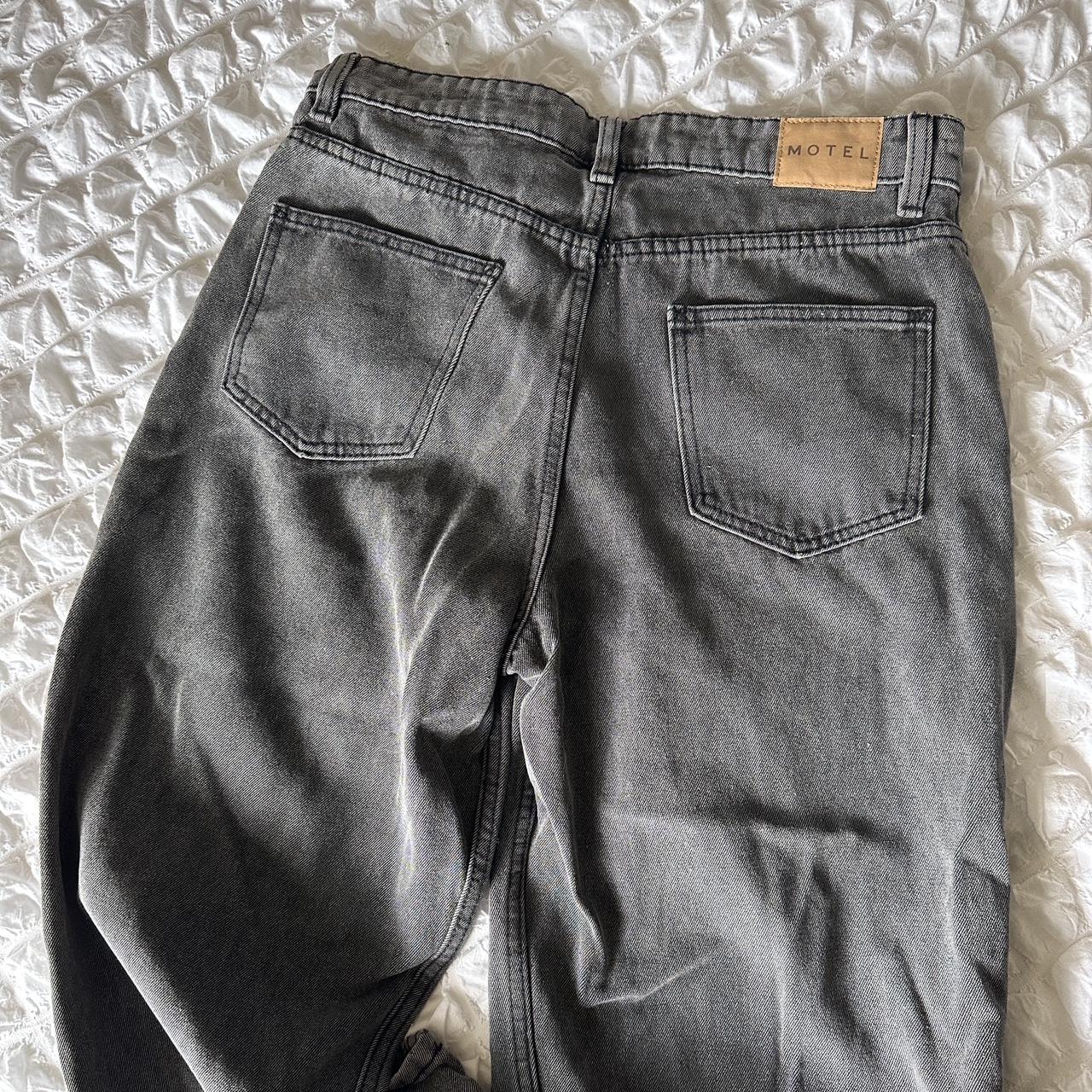 Motel rocks parallel grey smoke denim jeans - size... - Depop