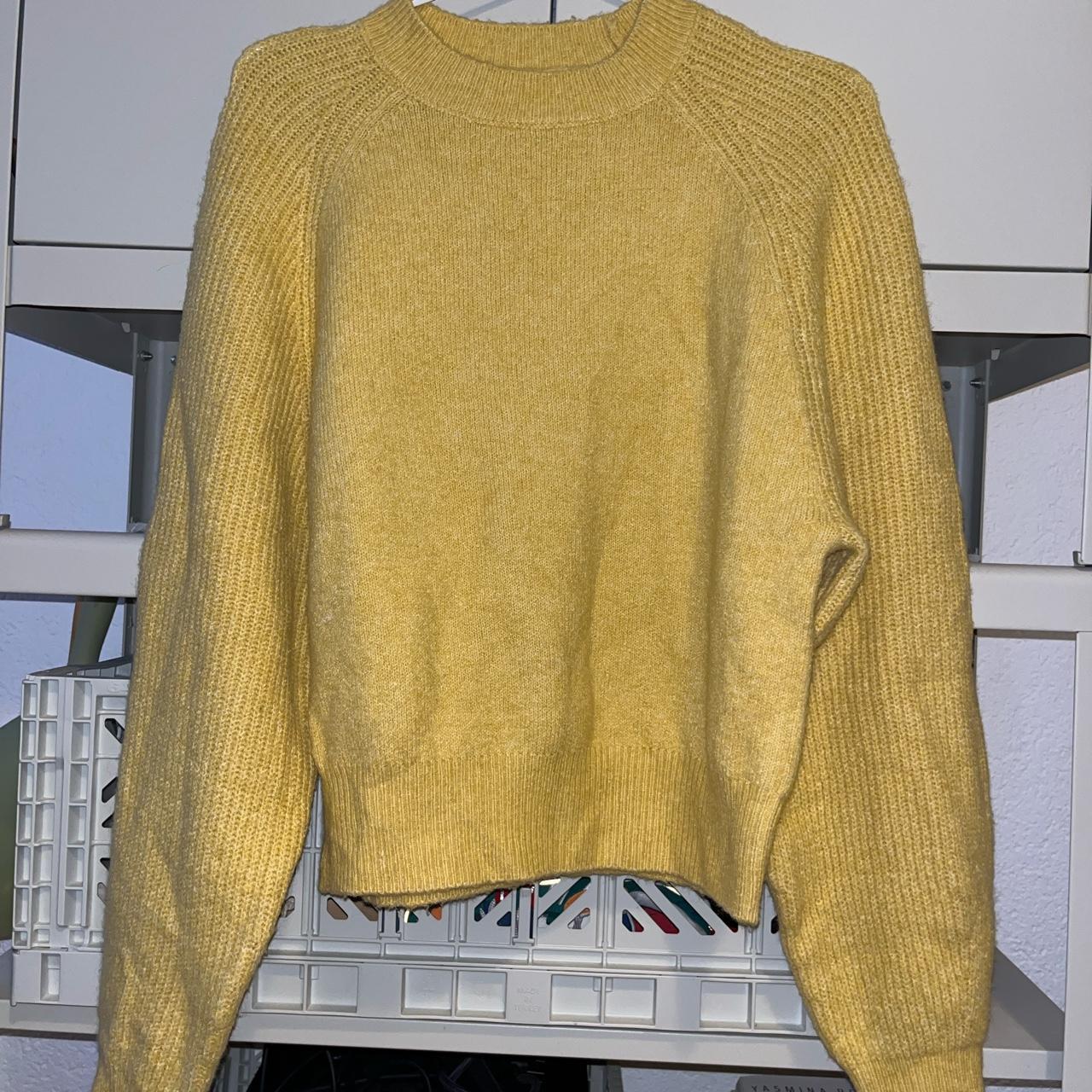 pastel yellow hoodie Size S Depop