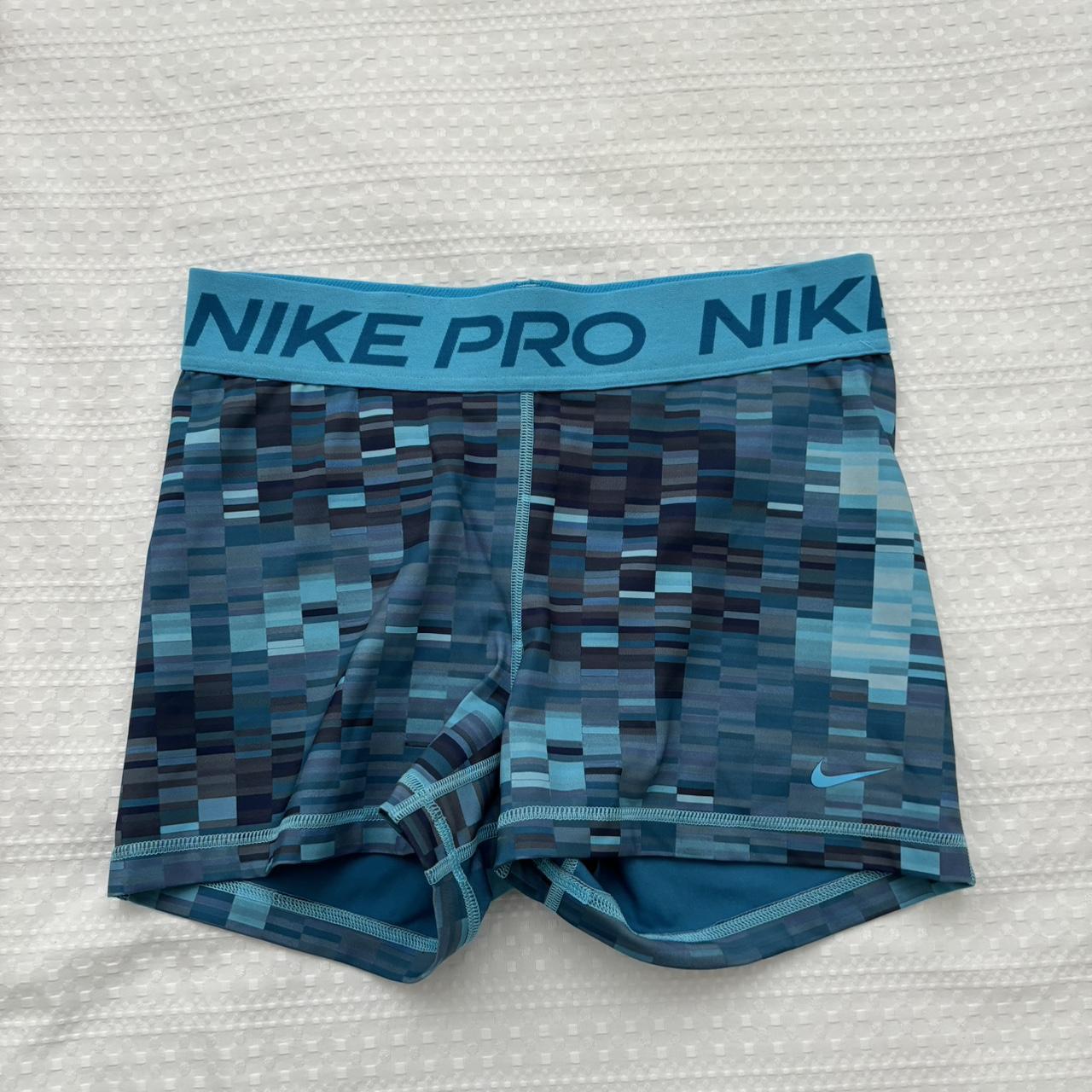 patterned nike pro shorts